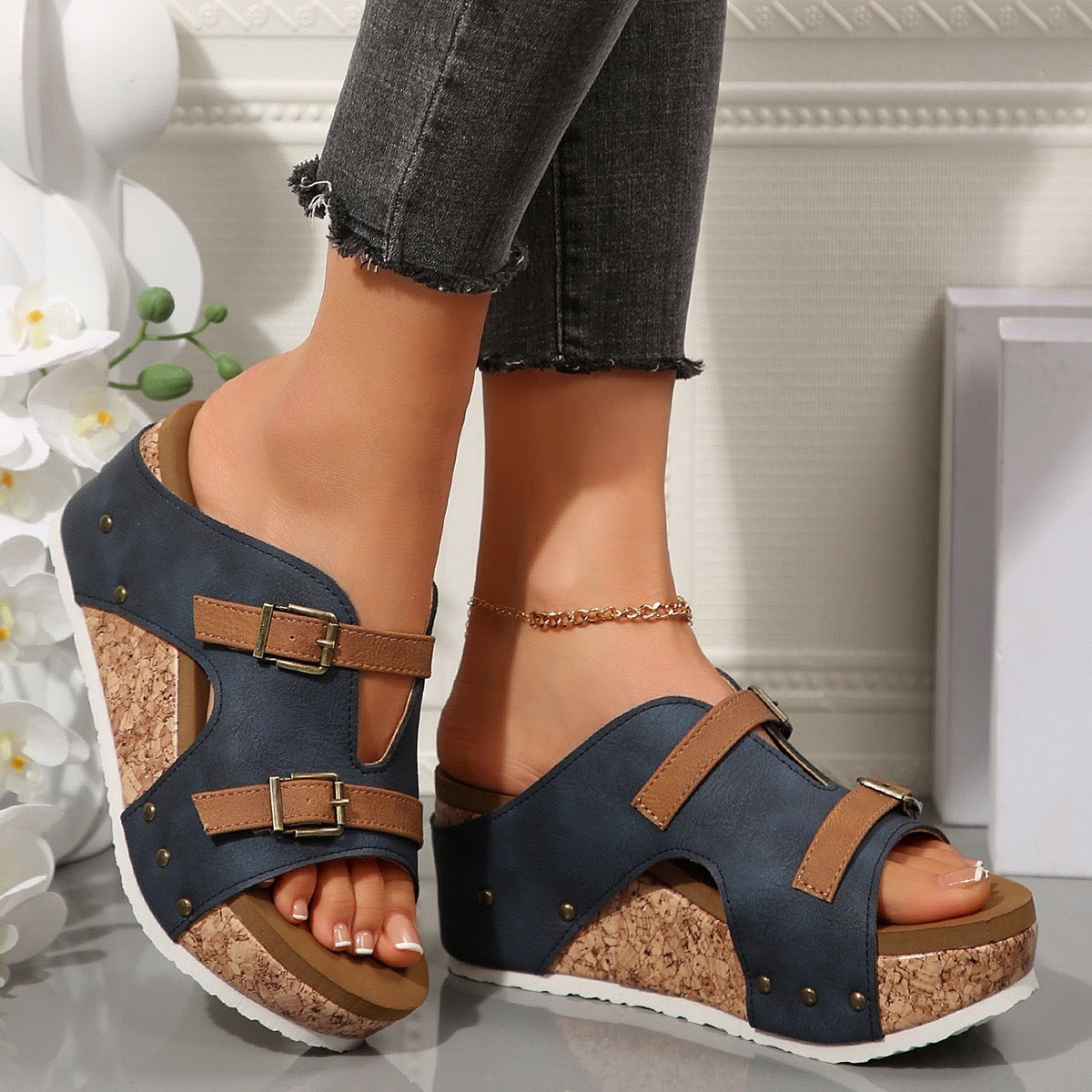 Sandales été compensées